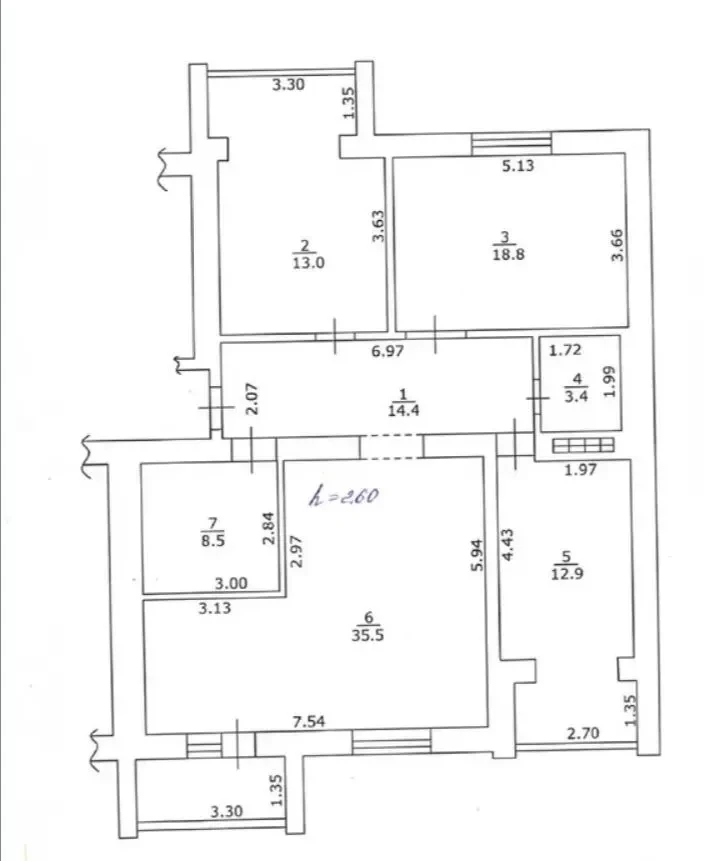 Продам 4-х кімнатну квартиру в Кременчуці 10