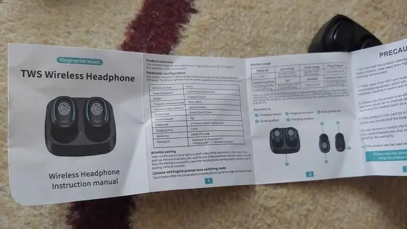 Наушники Bluetooth 5.0 Беспроводные Отличный Объемный Звук Новые 7