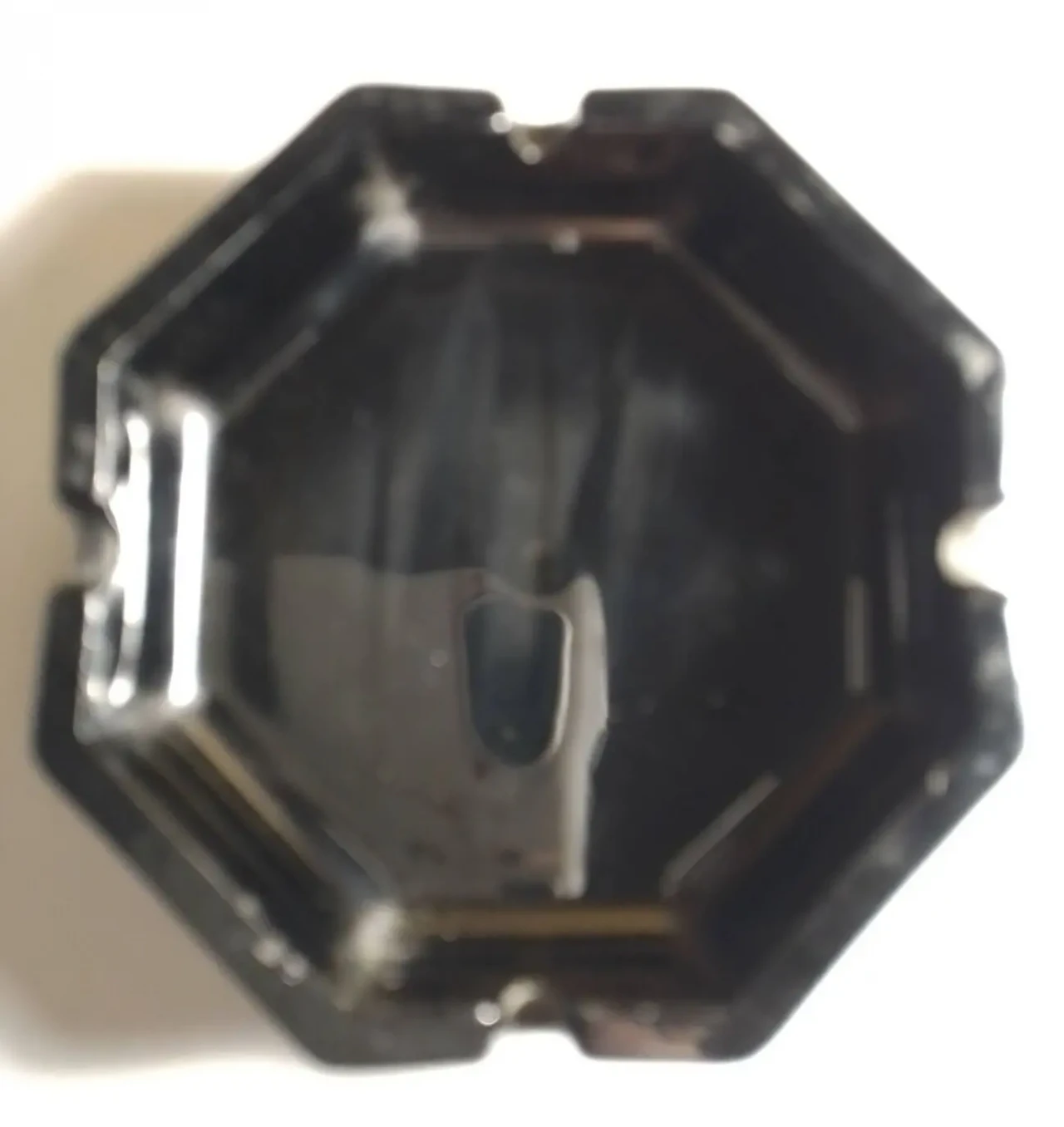 Жаропрочная тарелка коричневая для арома ладана, темная восьмиугольная