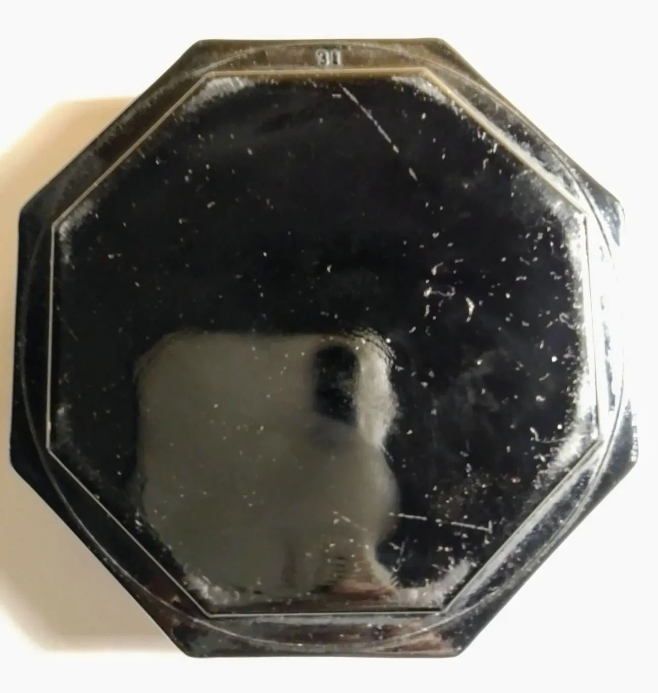 Жаропрочная тарелка коричневая для арома ладана, темная восьмиугольная 2