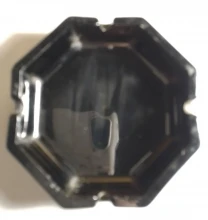 Жаропрочная тарелка коричневая для арома ладана, темная восьмиугольная