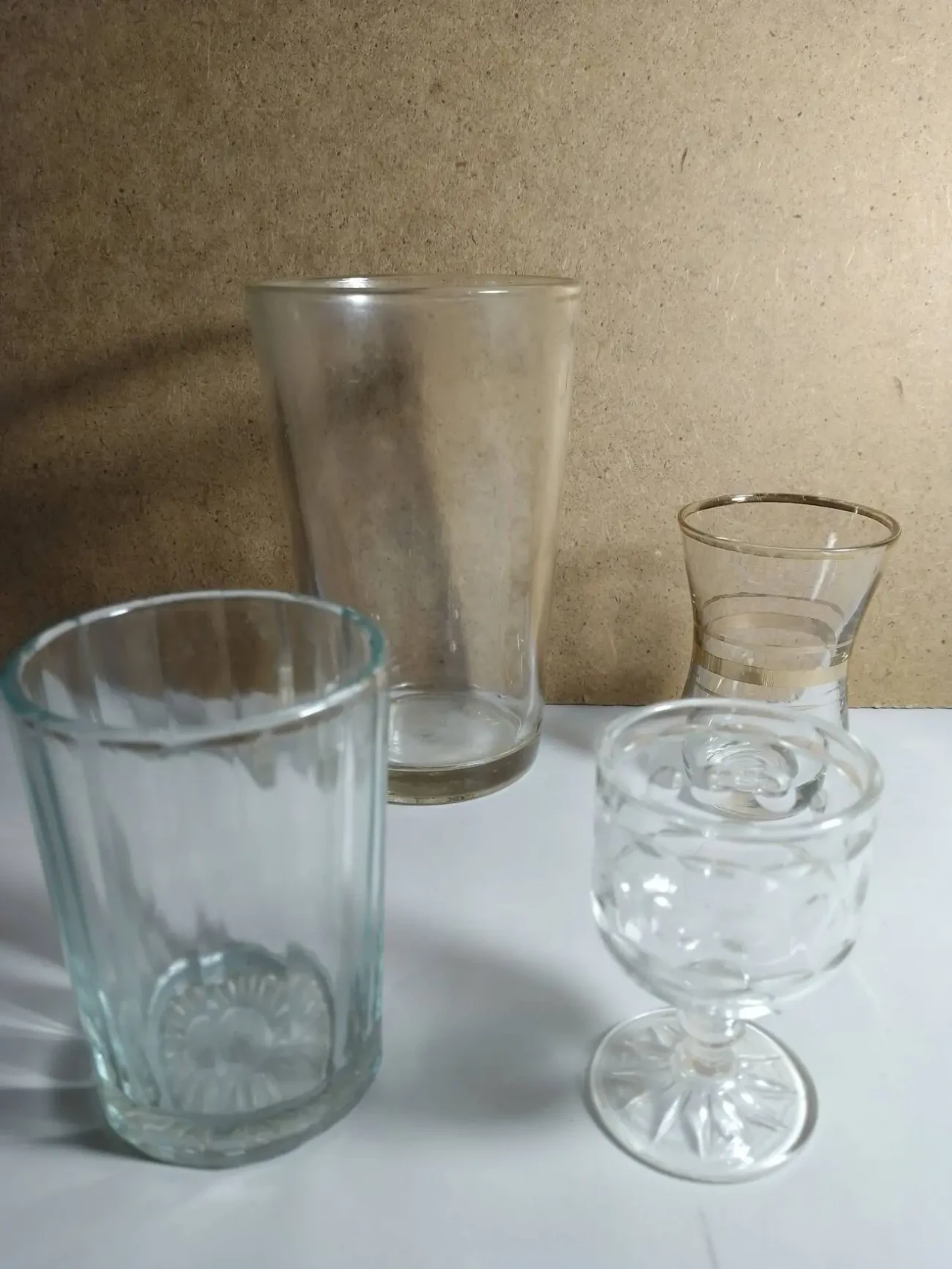 Для воды и холодных напитков бокал, стопка, стакан, стекло, прозрачные 4