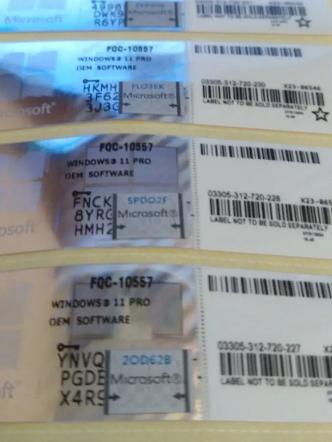 Windows 11 Pro Лицензия наклейка original