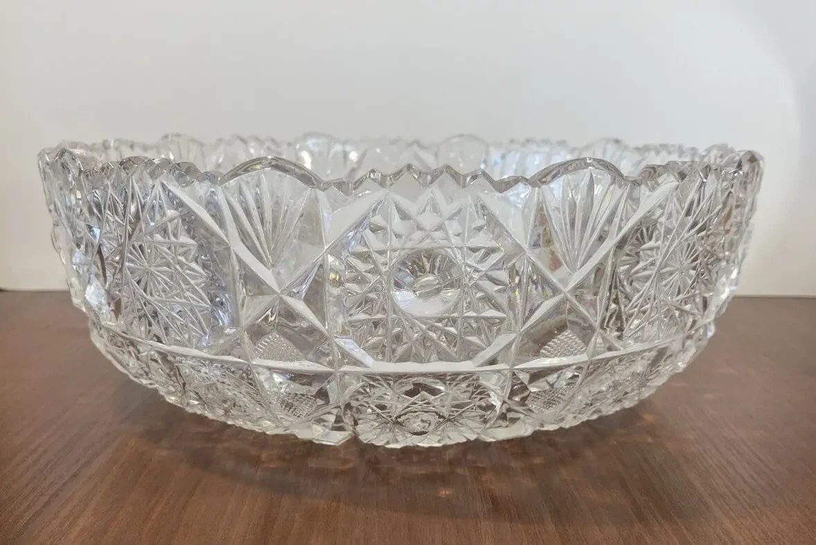 Сухарница хрусталь 26 см ссср 2