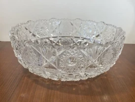 Сухарница хрусталь 26 см ссср