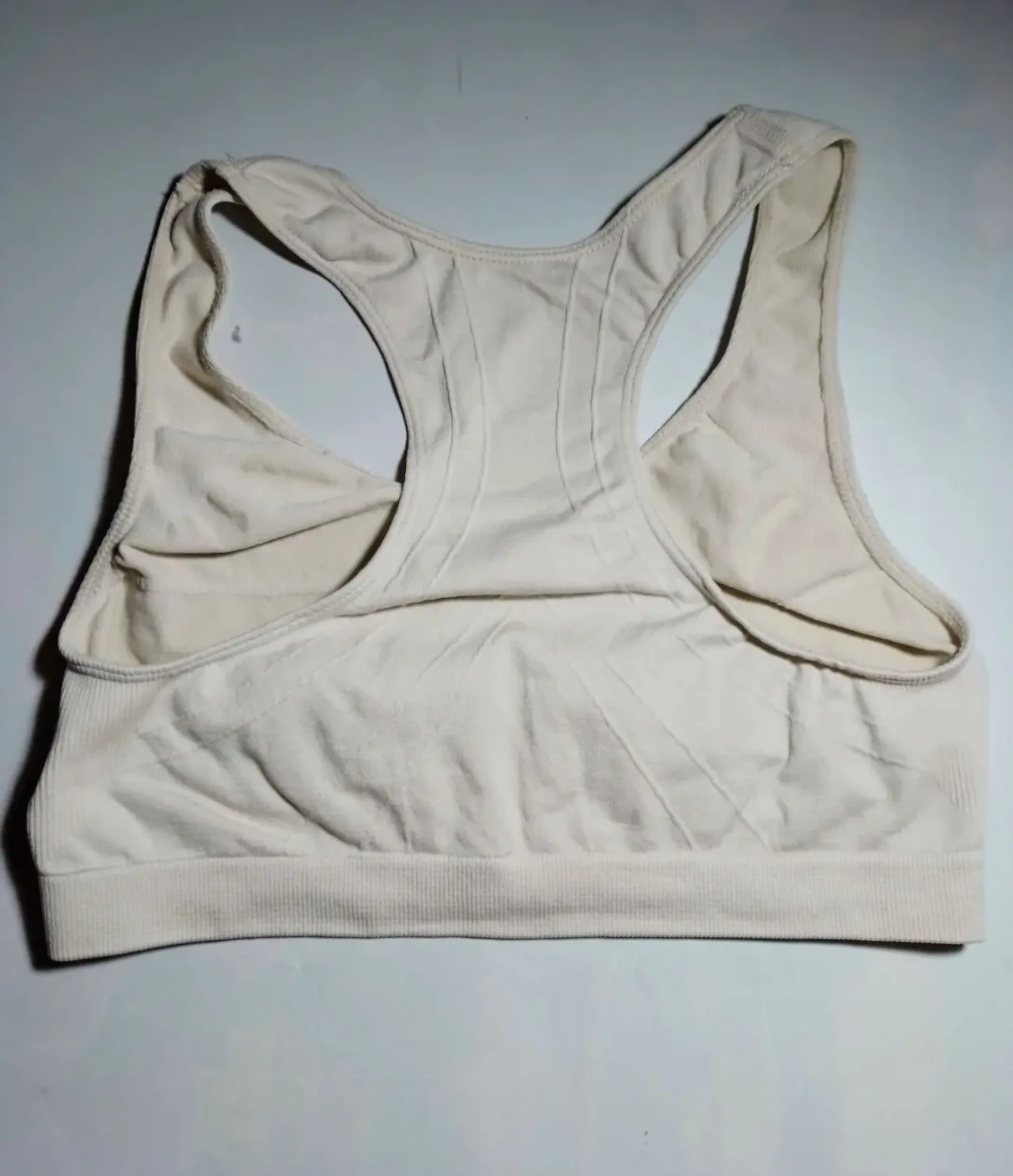 Майка бельевая топ трикотаж нюд бежевая иксС, девочке подростку ог 85 2