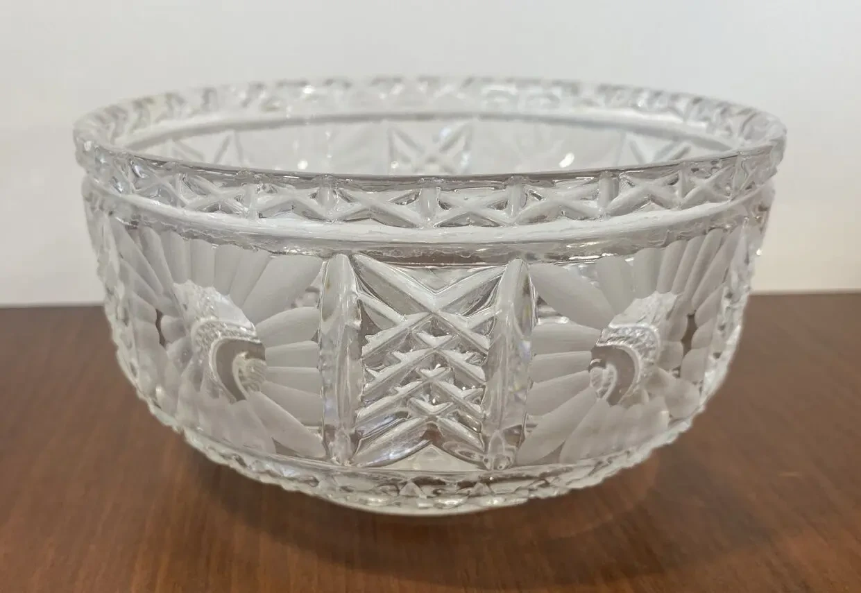 Сухарница 15,5 см хрусталь ссср 3