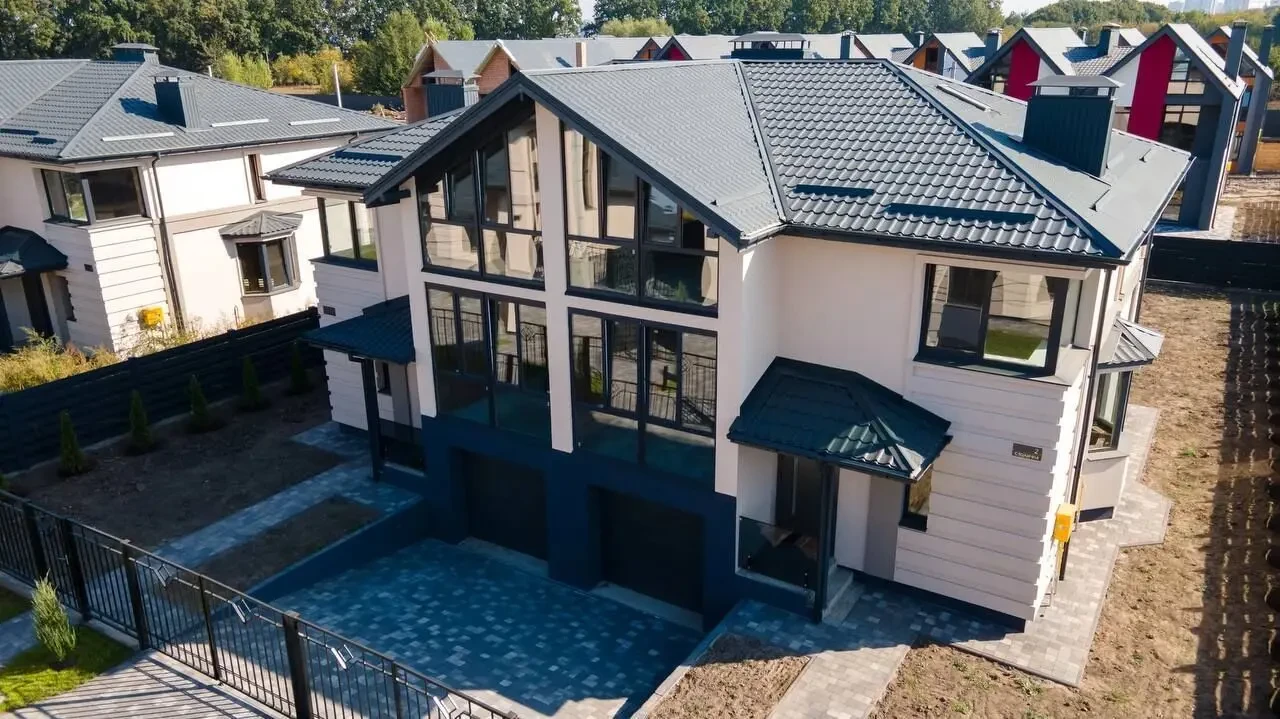 Дуплекс 160 м2, ГАЗ/КАНАЛІЗАЦІЯ в Котеджному містечку, Гатне