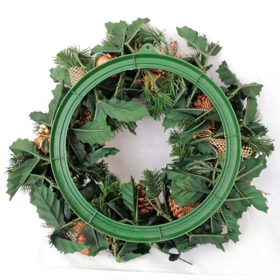 Новогодний веночек украшение рождественский декор різдвяна прикраса 7