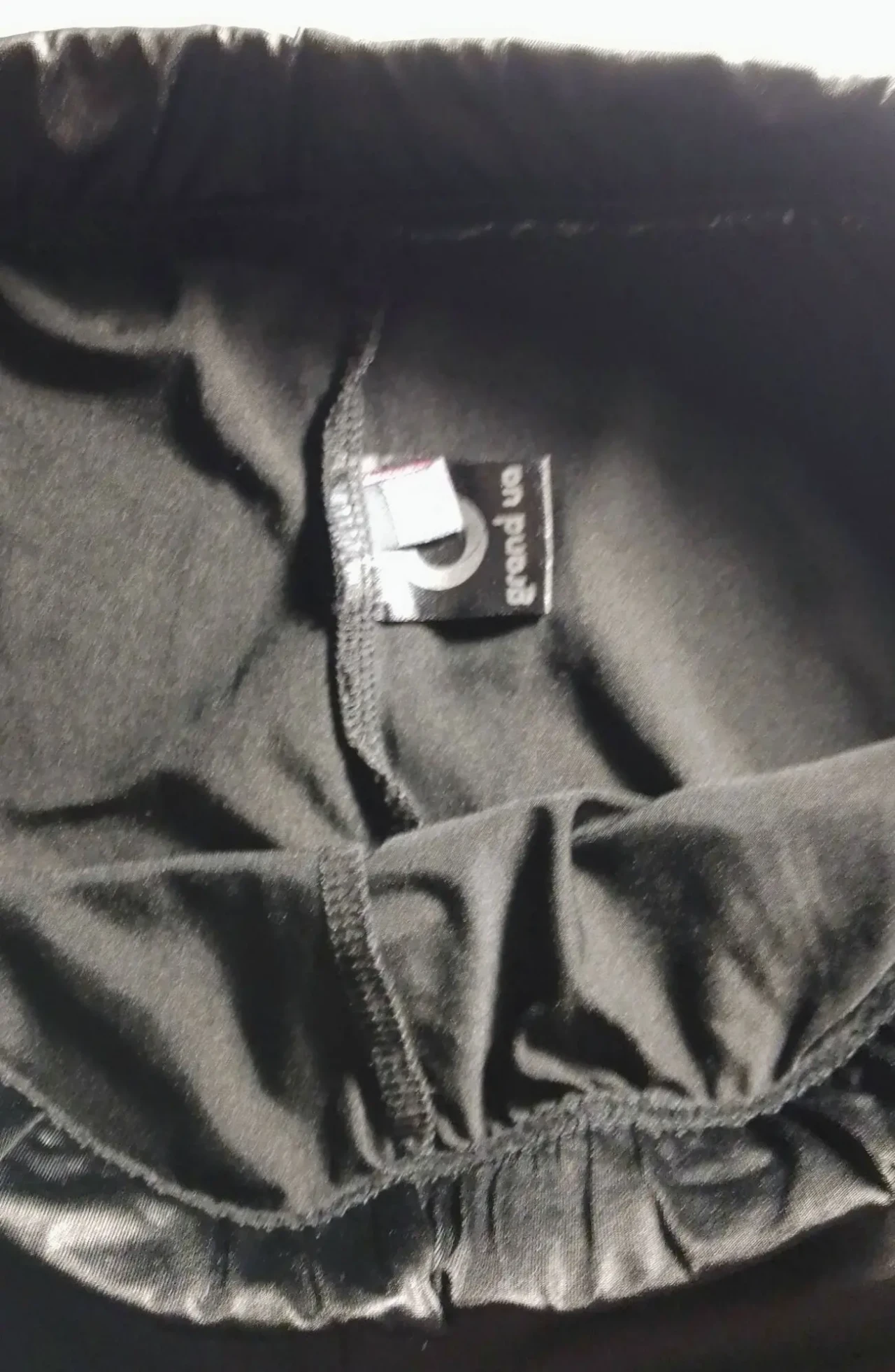 Лосины черные ткань глянцевое напыление м 12, вискоза мягкие, Grand Ua 4