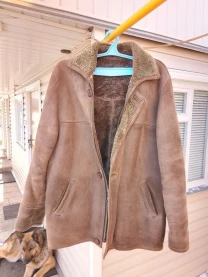 Дублянка зима, чоловіча всесезонна, ( коричнева ),