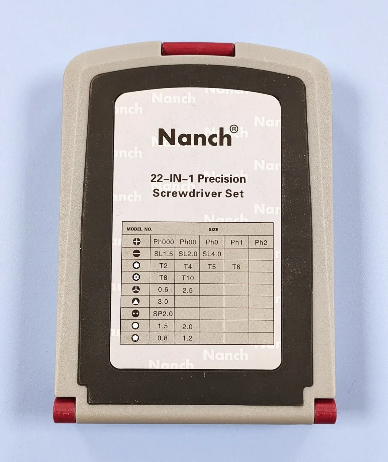 NANCH Інструменти 22 в 1 S2 набір викруток Матеріал біт сталь S2 3