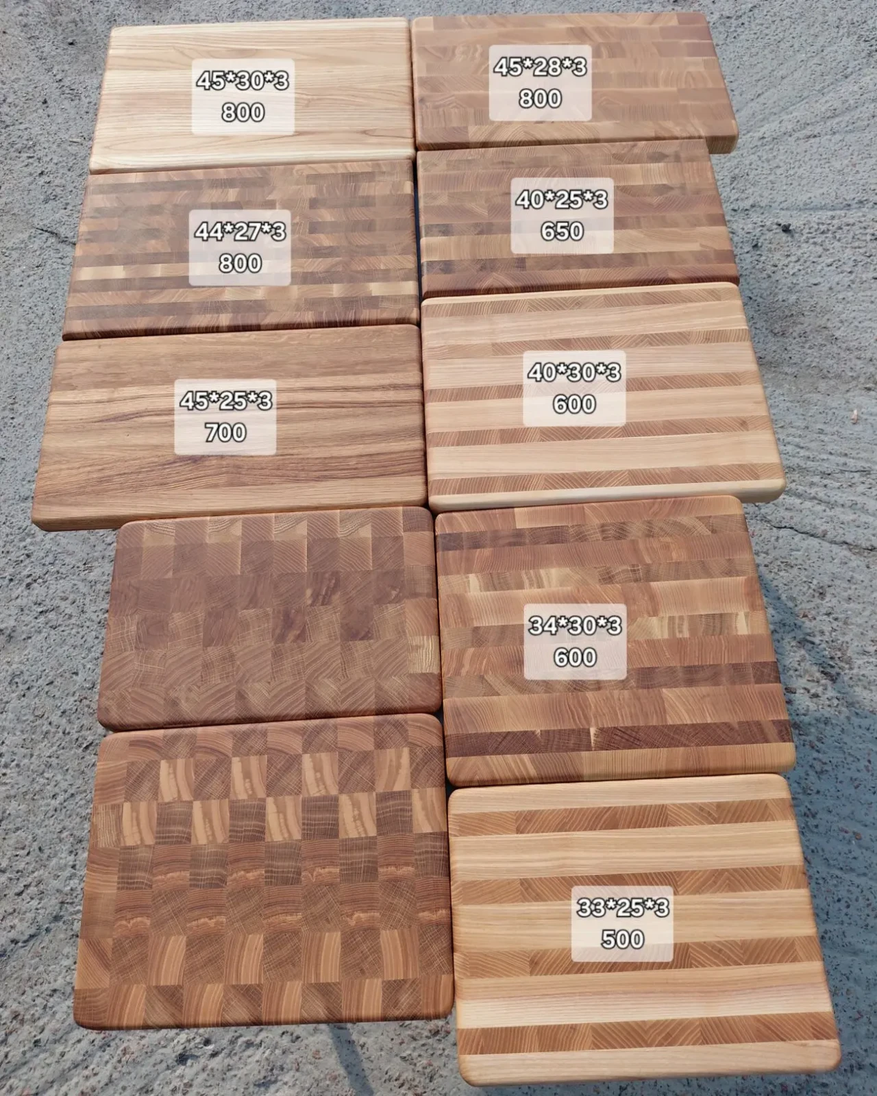 Торцеві дошки ручної роботи з натурального дерева 4