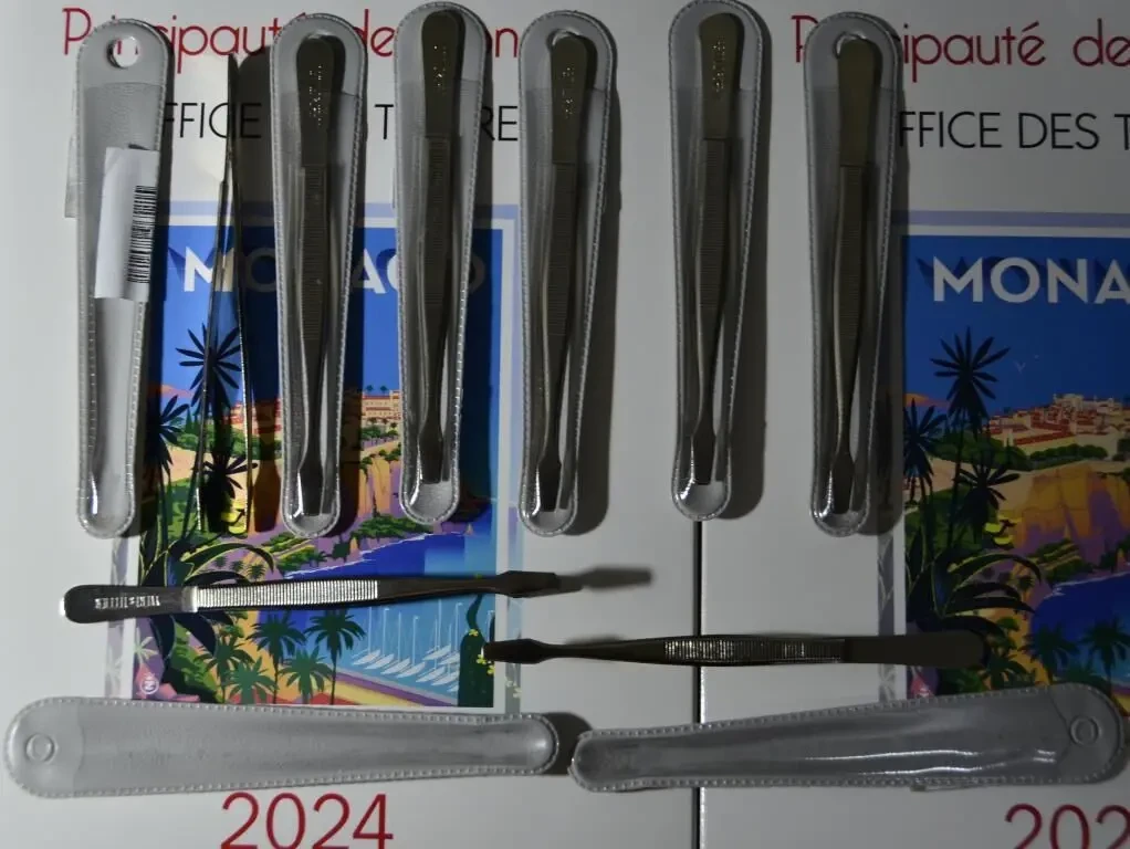 Филателистический Пинцет 12 см. с чехлом Yvert et Tellier Франция