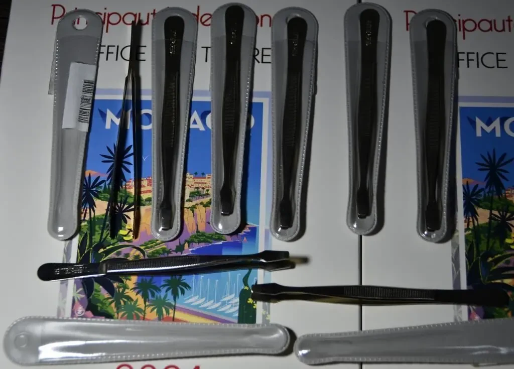 Филателистический Пинцет 12 см. с чехлом Yvert et Tellier Франция 2