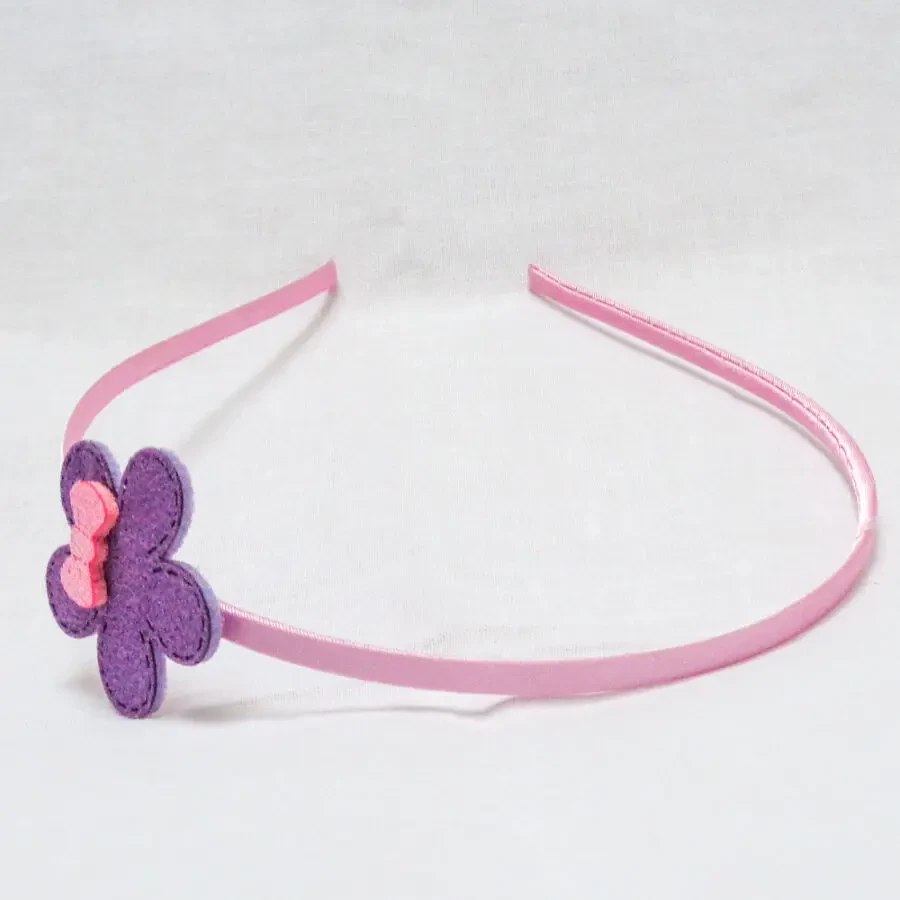 Dini детский обруч для волос для девочки Hand Made Квітка з бантиком 4