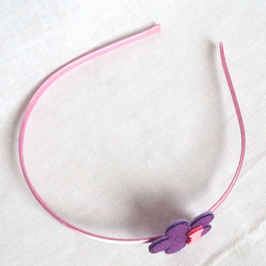 Dini детский обруч для волос для девочки Hand Made Квітка з бантиком 6