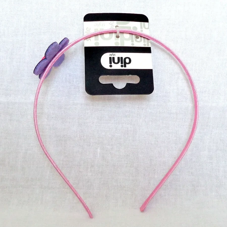 Dini детский обруч для волос для девочки Hand Made Квітка з бантиком 7