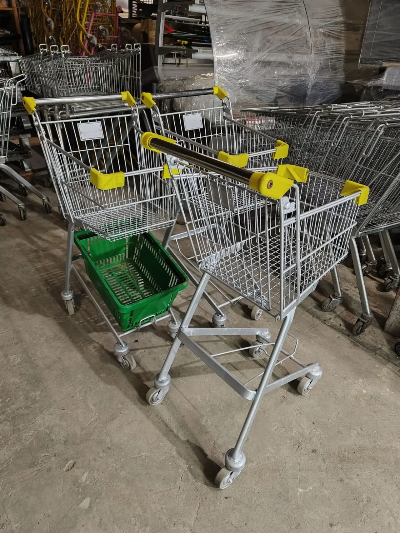Купівельні візки, візок для покупця, торгові візки під кошики 3