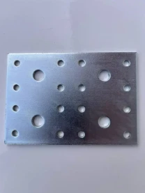 Пластина 70х100х2 мм кріпильна перфорірована сполучна сталева