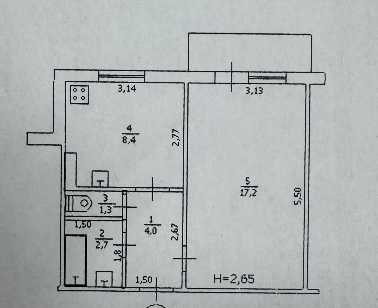 продам 1 к.кв в чугуеве, 2 этаж 10