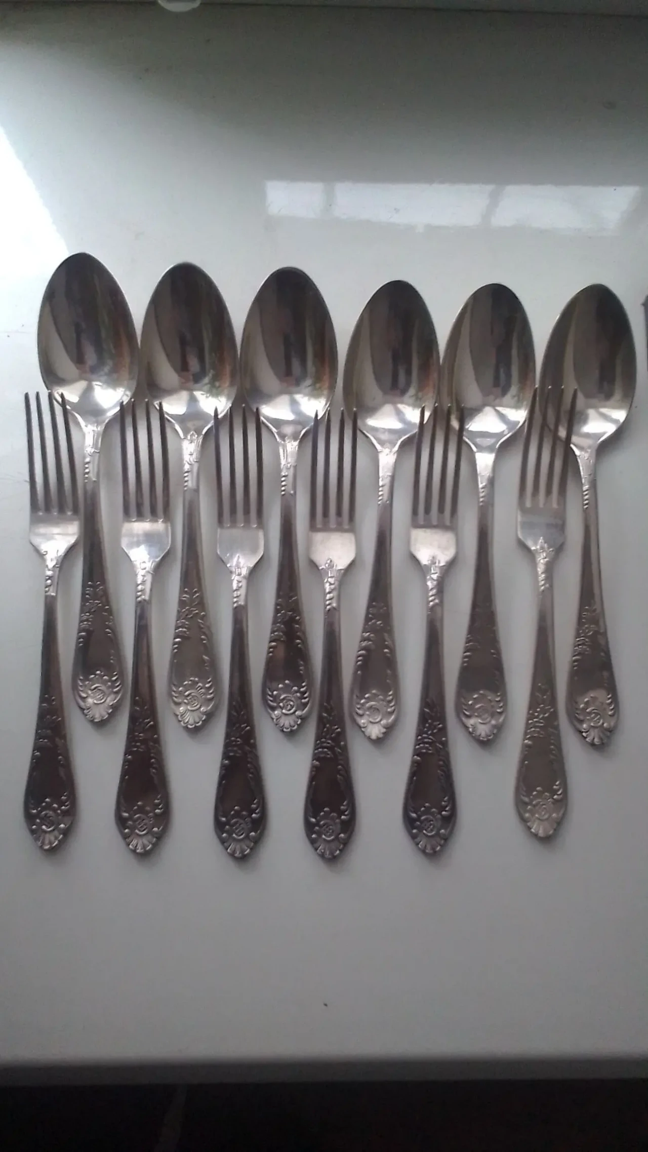 Мельхиоровые столовые приборы 4