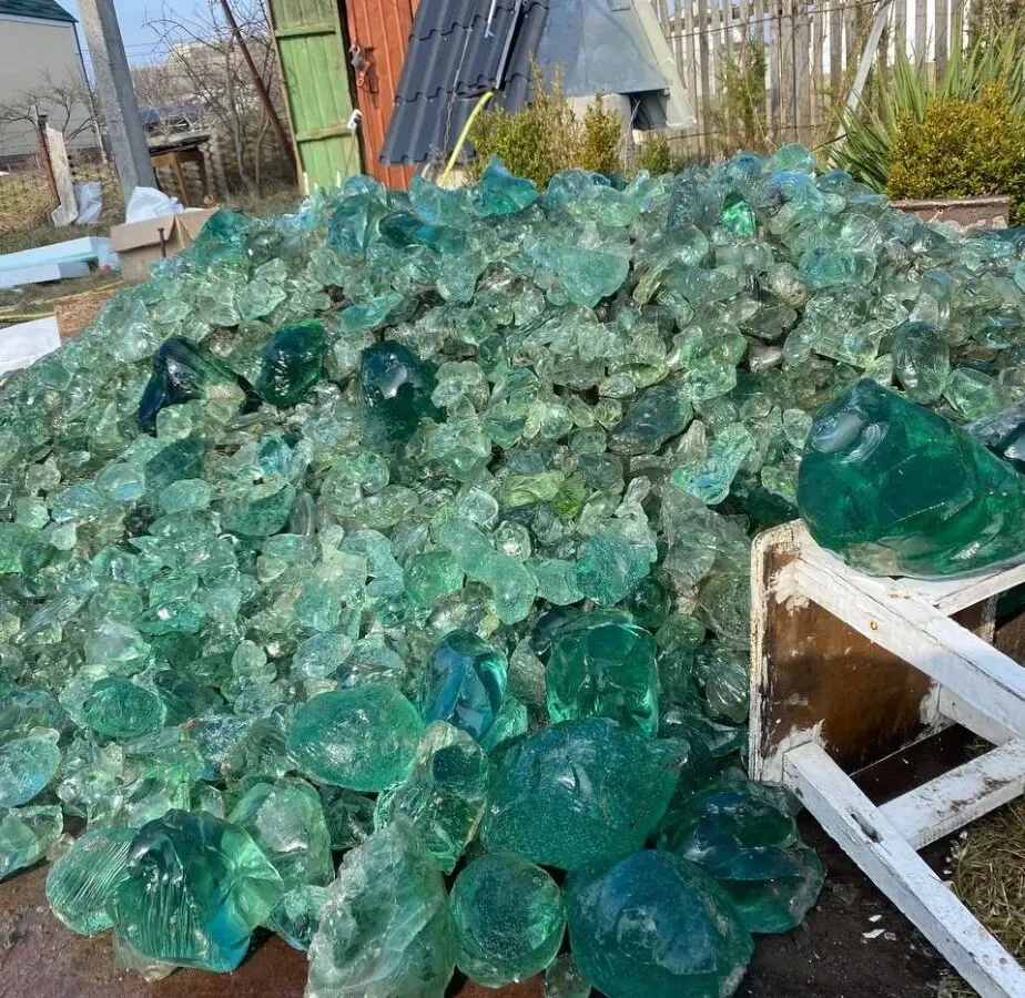 Продаю декоративний скляний камінь (ерклез) 8