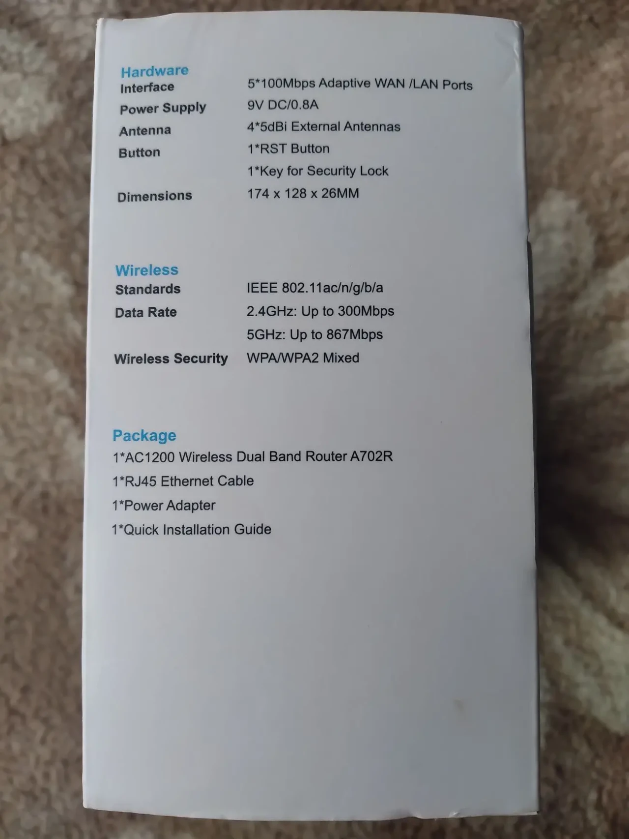 Роутер TotoLink A702R 8