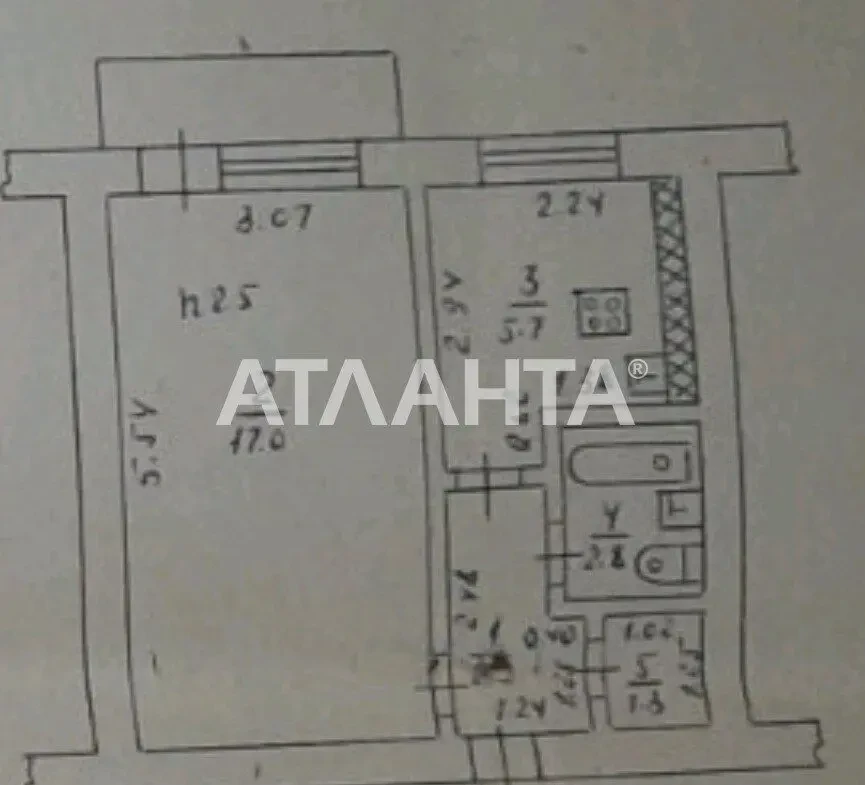 В продажі 1кімнатна квартира.Хаджибейский районі 7