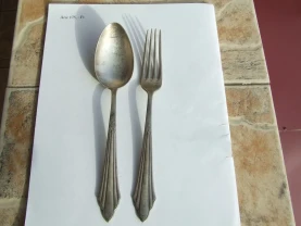 Ложка веделка посріблення вага 130 гр. Германія ВМФ-90 роз.-21 см. 1