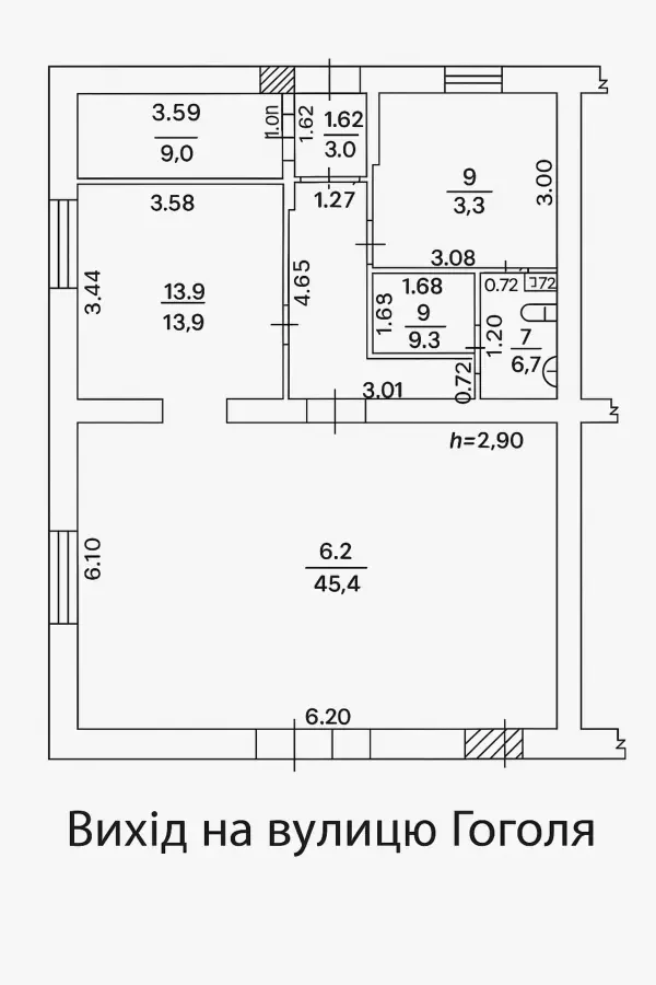 Здам в оренду або продам комерційне приміщення на вулиці Гоголя 2