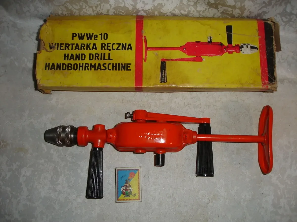 ДРИЛЬ/дрелька 2-швидкісна, МЕХАНІЧНА, ручна. НОВА. PWWе 10. Польща. 9