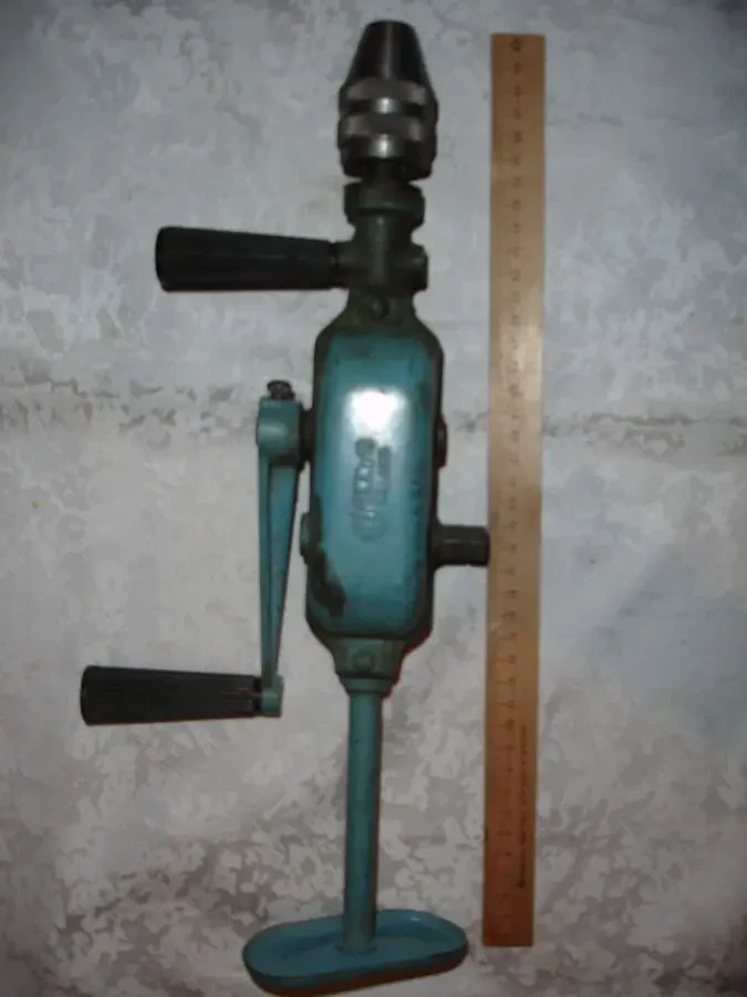 ДРИЛЬ/дрелька 2-швидкісна, PWWе 13. МЕХАНІЧНА, ручна. НОВА.  Польща. 7