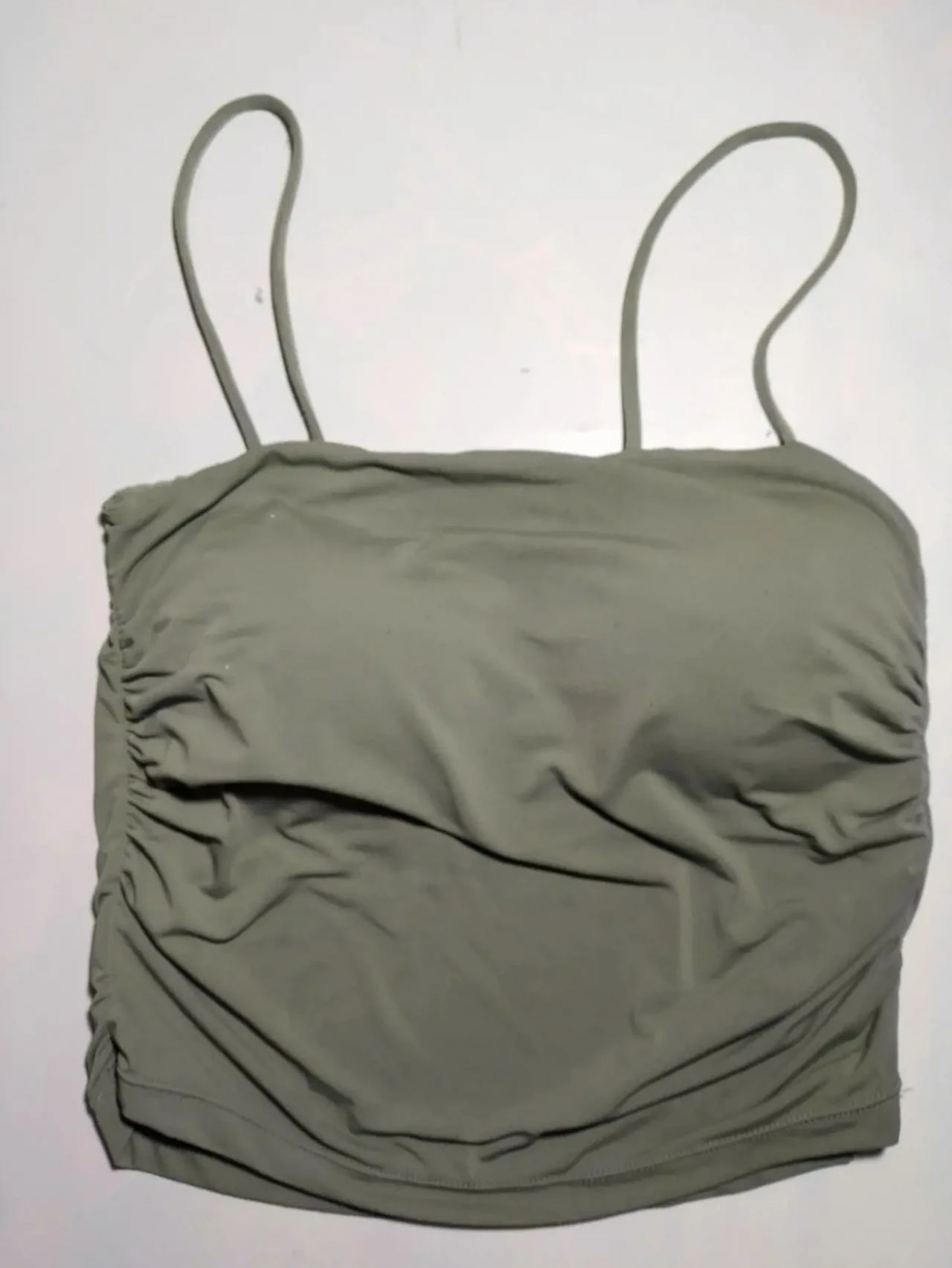 Майка дівчинці підлітку ж. р. иксС с 8 10 зелена, вставка, бретелі