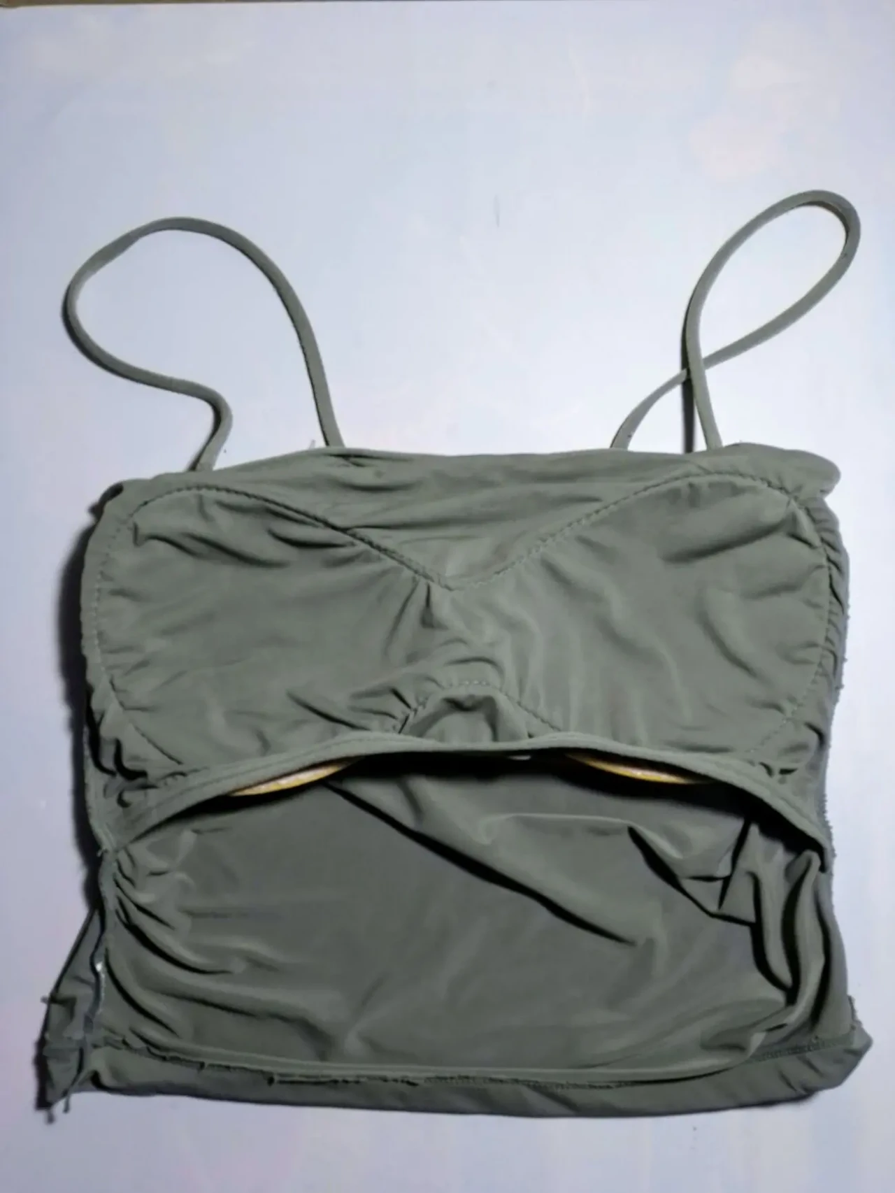 Майка дівчинці підлітку ж. р. иксС с 8 10 зелена, вставка, бретелі 2