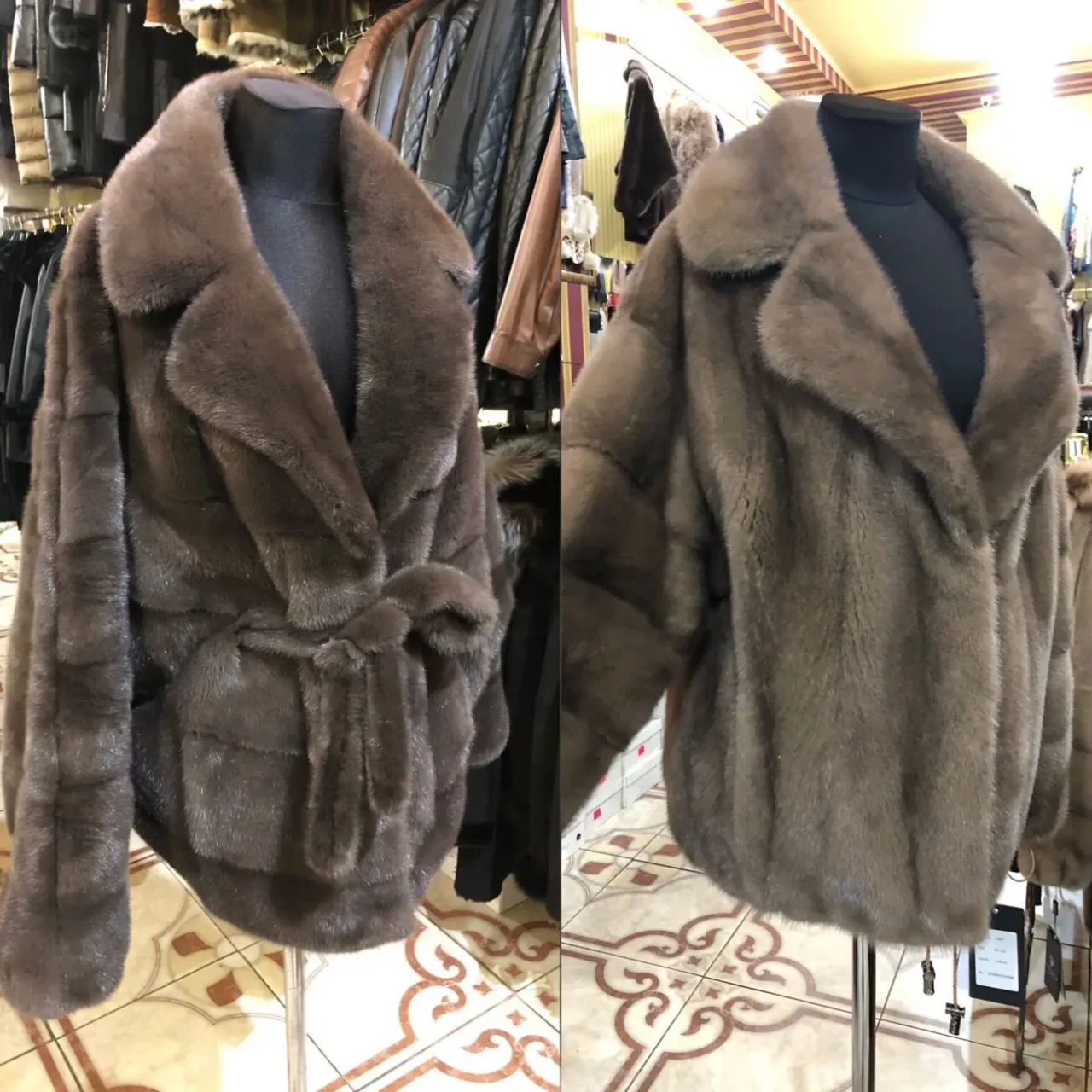 Шуби норові,англійський комір,Грецькі