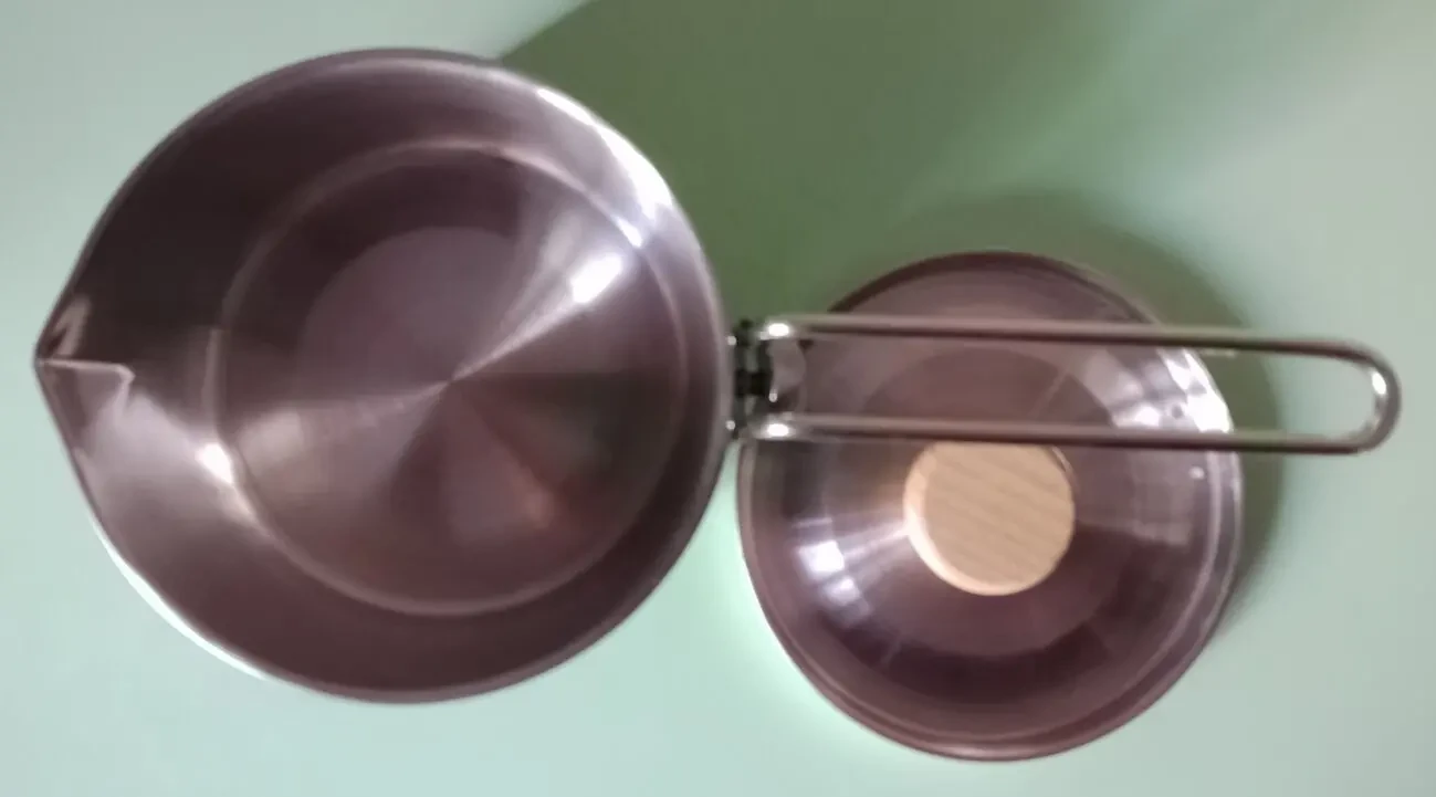 Туристичний котелок 1 літр нержавійка 4