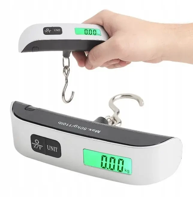 Ручные весы (кантер), дорожный для багажа, для рыбака, 50кг 2