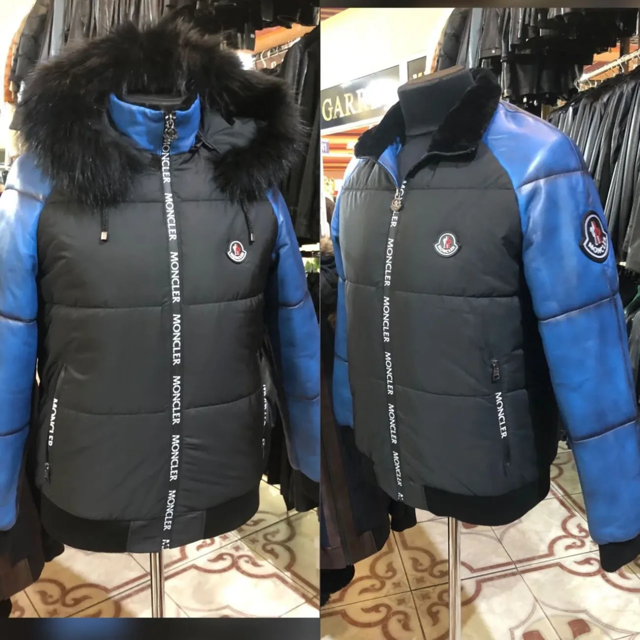 Пуховик на резинці,капюшон зйомний,з єнотом