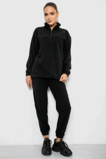 Спортивний костюм жіночий на флісі, колір чор