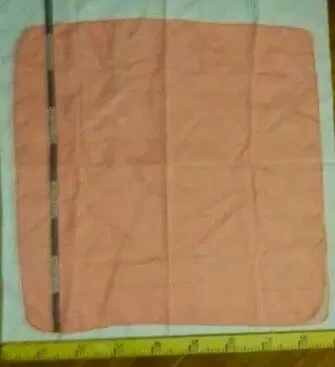 Платок хустка легкий газовый красный с полосками люрекс-серебро 9