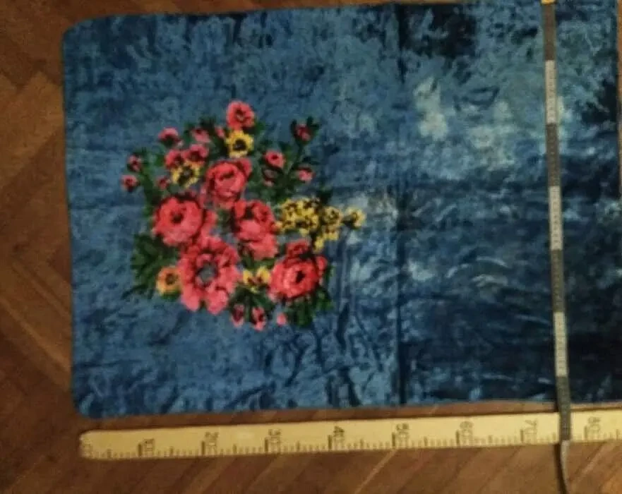 Накидка покрывало натуральный плюш старинный 1 шт. 2