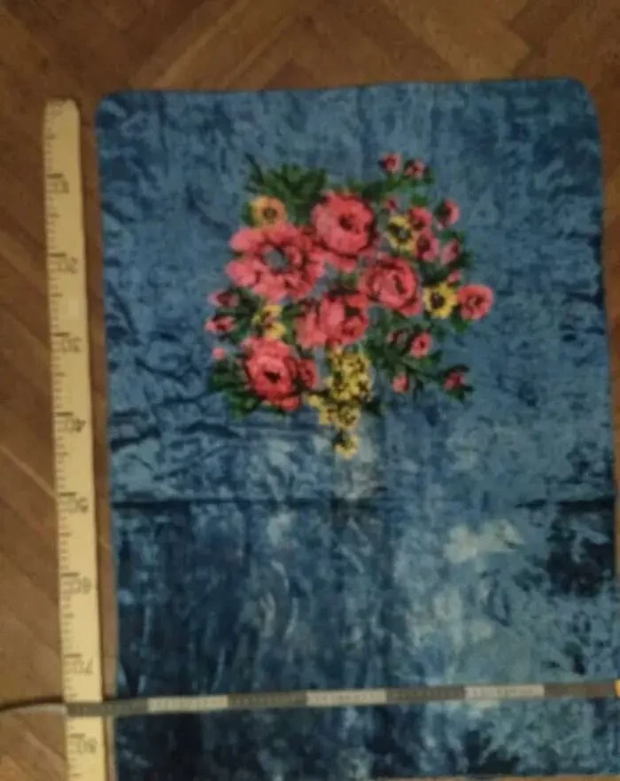 Накидка покрывало натуральный плюш старинный 1 шт. 3