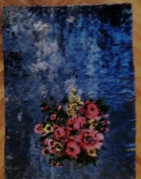 Накидка покрывало натуральный плюш старинный 1 шт. 7