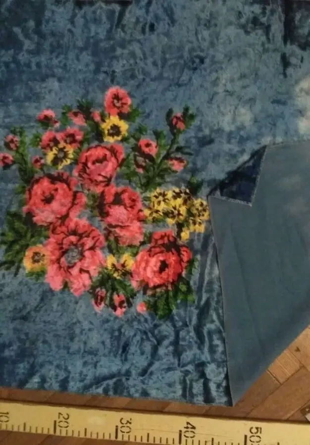 Накидка покрывало натуральный плюш старинный 1 шт. 4