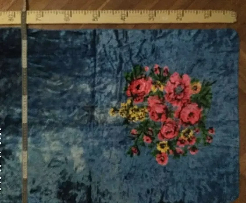 Накидка покрывало натуральный плюш старинный 1 шт. 6