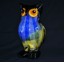 Сова из муранского стекла, Италия, 1970-е годы.