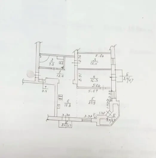 У продажу 3 к. квартира у Центрі міста 10