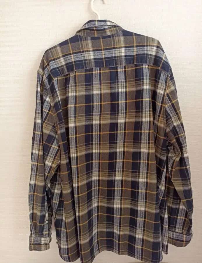 FF Теплая мужская рубашка под фланель длинный рукав 3XL 5