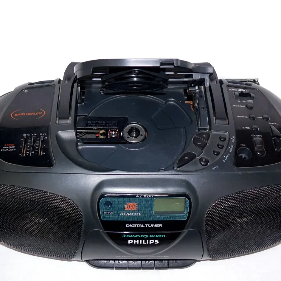 Philips AZ 8267 бумбокс кассетная магнитола радио CD  магнитофон 5